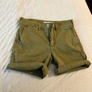 Anthropologie Green Chino Shorts ✨